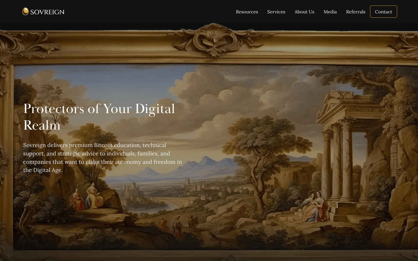 The Sovreign home page