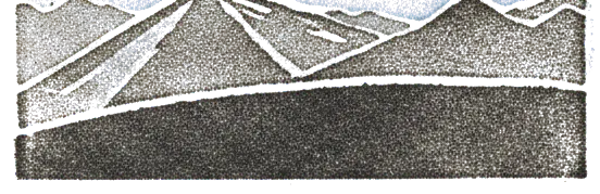 Rubber stamp of shadow, cone, dawn, Acatenango Volcano, Guatemala